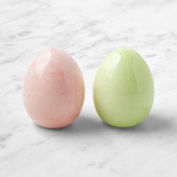 Alabaster Egg Salt & Pepper Shakers