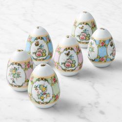 Famille Rose Egg Ornaments, Set of 6