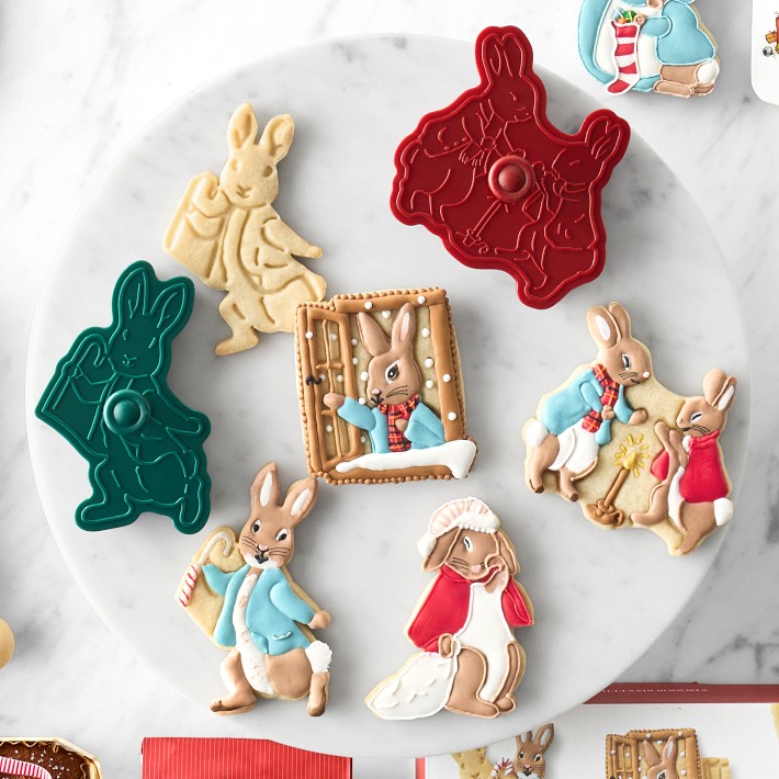 Peter Rabbit™ Holiday Impression Cookie Cutters | Williams Sonoma