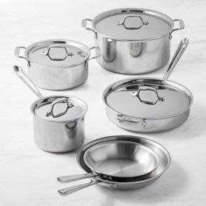All-Clad D3® Tri-Ply 10-Piece Cookware Set | Williams Sonoma