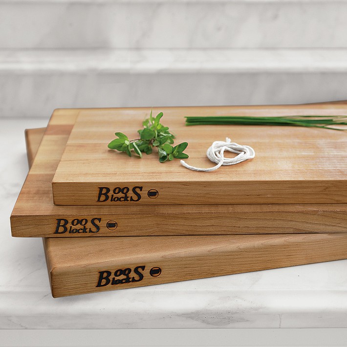 John Boos Maple Wood Kitchen Butcher Block, Chop-N-Slice Cutting Board With Eased Corners - View #5