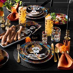 Day of the Dead Double Old-Fashioned Glasses, Set of 4