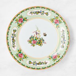 Famille Rose Bunny Dinner Plates, Set of 4