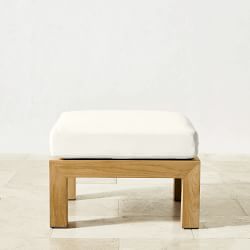Larnaca Outdoor Natural Teak Ottoman
