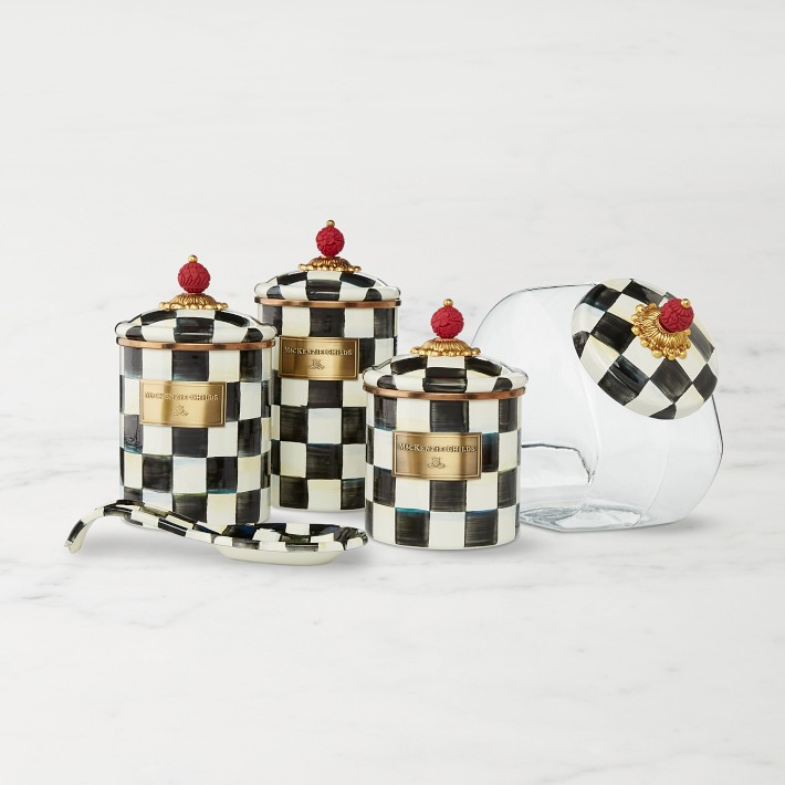 MacKenzie-Childs Courtly Check Cookie Jar | Kitchen Counter