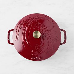 Staub Enameled Cast Iron Braiser with Dragon Lid, 2 1/2-Qt.