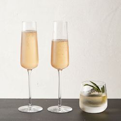 Williams Sonoma Estate Champagne Flute Glasses