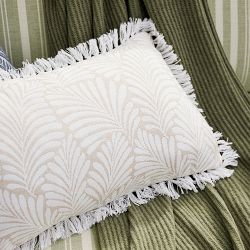 Frond Outdoor Pillow Cover, Sand
