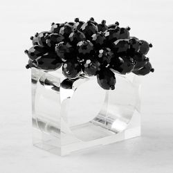 Kim Seybert Zinnia Napkin Rings, Set of 4