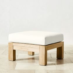Larnaca Outdoor Natural Teak Ottoman