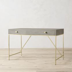 Faux Shagreen Desk (49")