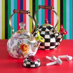 Mackenzie-Childs Courtly Check Whistling Tea Kettle