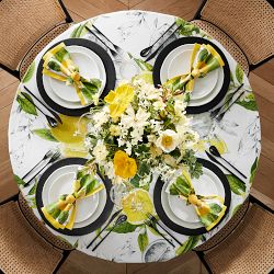 Meyer Lemon Round Tablecloth