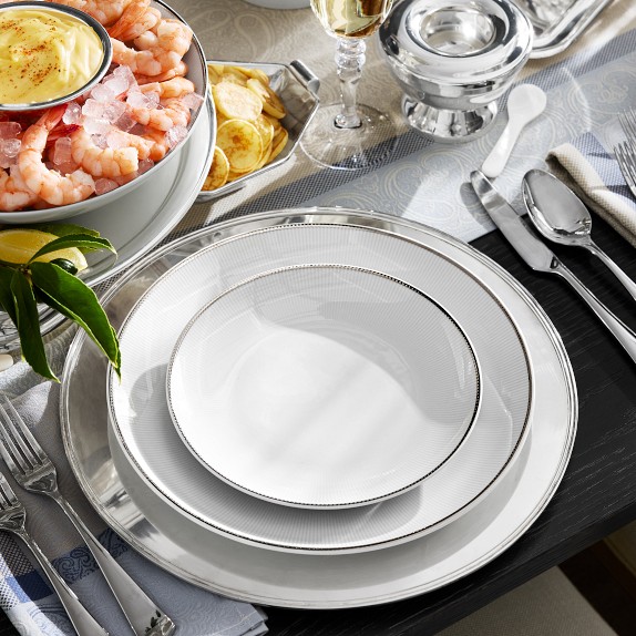 Pillivuyt Eventail Platinum Porcelain Dinnerware Collection