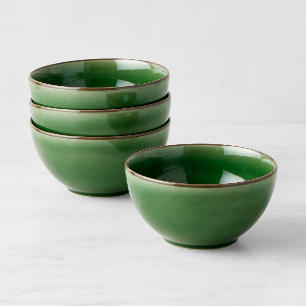 Provençal Cereal Bowls - Set of 4, Green