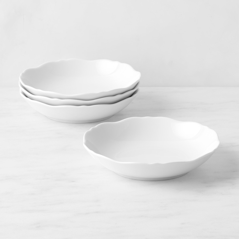 Set of 4 Pillivuyt Chantal Porcelain Pasta Bowls
