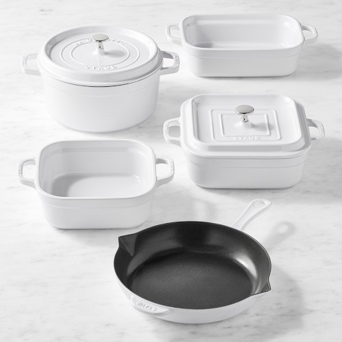 Staub Cookware & Bakeware 7-Piece Set, White