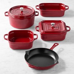 Staub Cookware & Bakeware 7-Piece Set, Cranberry