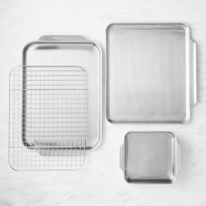 Williams Sonoma Thermo-Clad Stainless-Steel Ovenware, Set of 4