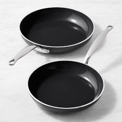 GreenPan Premiere Hard Anodized Ceramic Nonstick Fry Pan Set, 10" & 12"