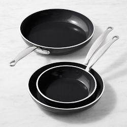 GreenPan Premiere Hard Anodized Ceramic Nonstick 3-Piece Fry Pan Set