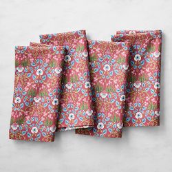 Morris & Co. x Williams Sonoma Eye Bright Napkins, Set of 4, Berry