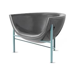 Galanter & Jones Heated Kosmos Chair, Graphite, Teal
