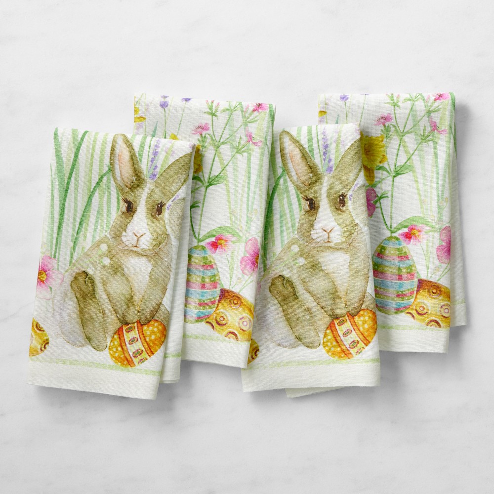 Roger Printed Napkins, Set of 4 - Set of 4