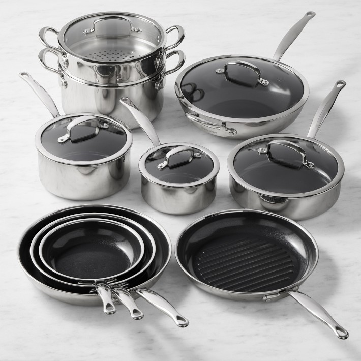 GreenPan Premiere Max Stainless-Steel Ceramic Nonstick 15-Piece