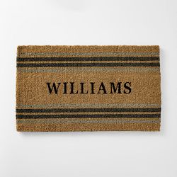 Hold Everything Multi Stripe Doormat, Personalized