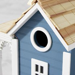 Bristol Cottage Birdhouse in Blue