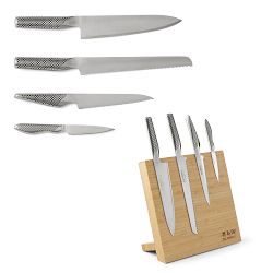 Global Classic Bitoku Magnetic Easel Set with Bamboo Block, Set of 5