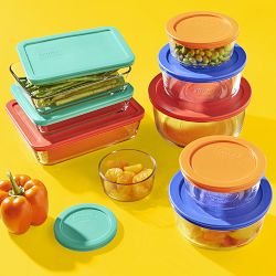 Pyrex Colored Lid Set, Set of 18