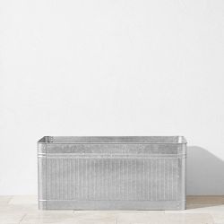Vintage Galvanized Raised Planter