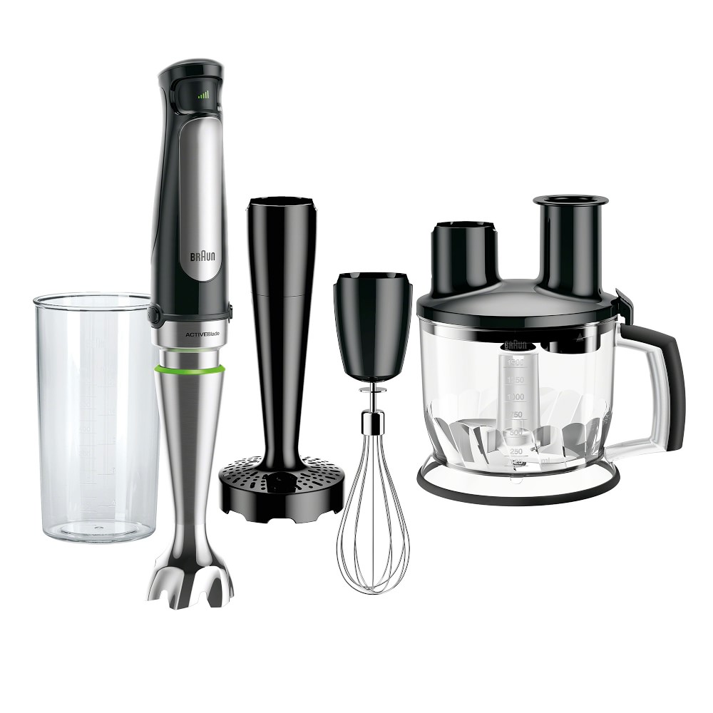 Braun MultiQuick 7 Immersion Hand Blender with Food Processor, Whisk, Beater & Masher - Whisk, Beater Masher