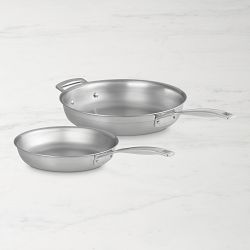 Le Creuset Classic Stainless-Steel 2-Piece Fry Pan Set, 9 1/2" & 11"