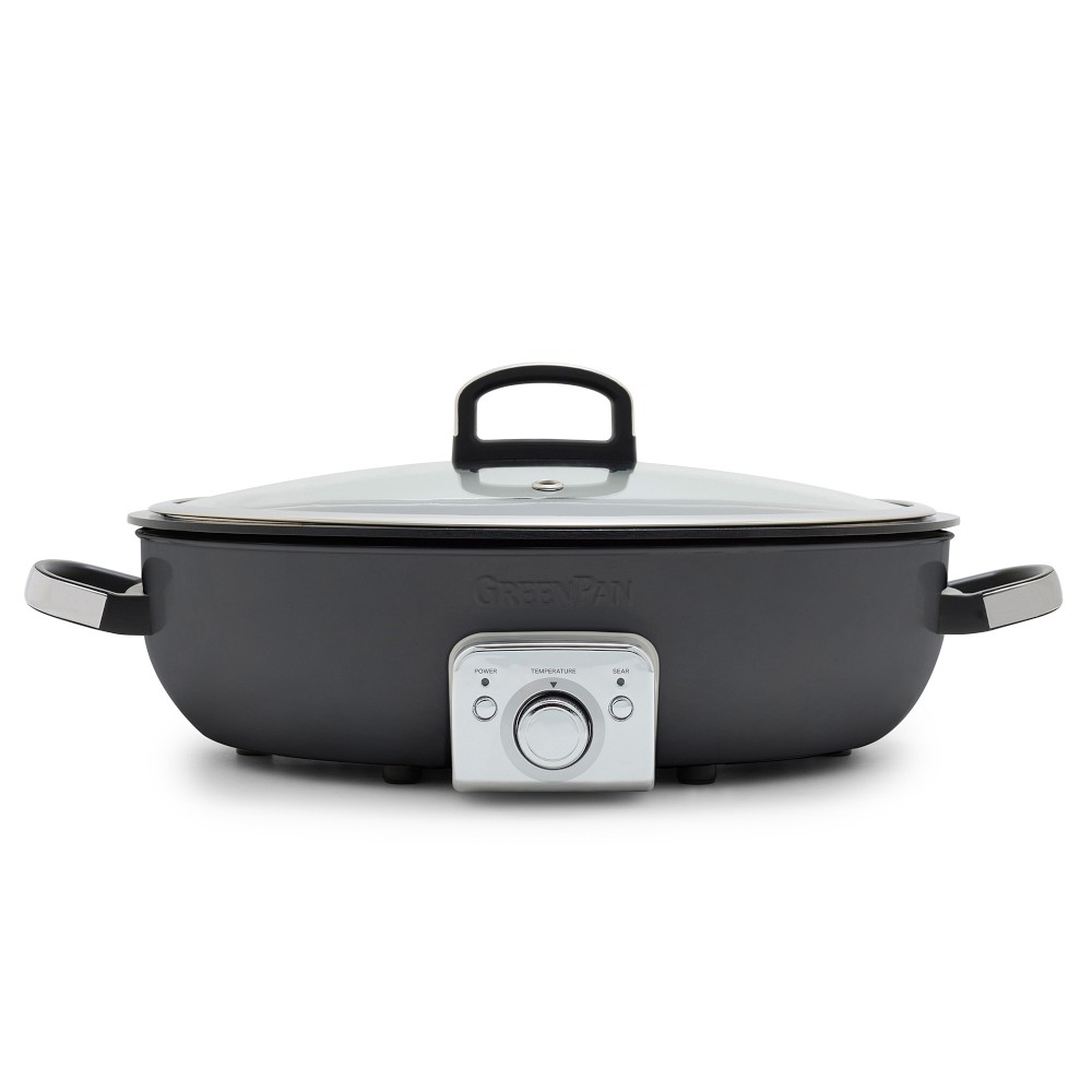 GreenPan™ Elite Ceramic Nonstick Electric Everyday Skillet - Graphite, 5 1/2-qt