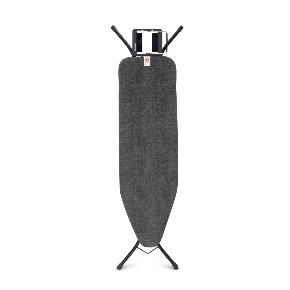 Brabantia Ironing Board with Steam Iron Rest - 49 x 15in, Steam Iron Rest, Black Frame - Denim Black