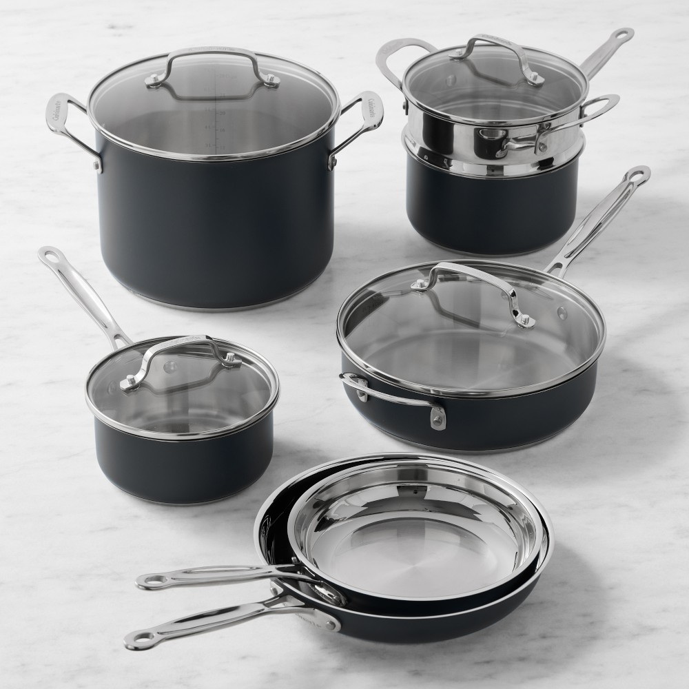 Cuisinart Chef's Classic Stainless Steel Color 11-Piece Cookware Set - Celestial Blue