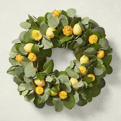 Lemon & Eucalyptus Wreath, 20"