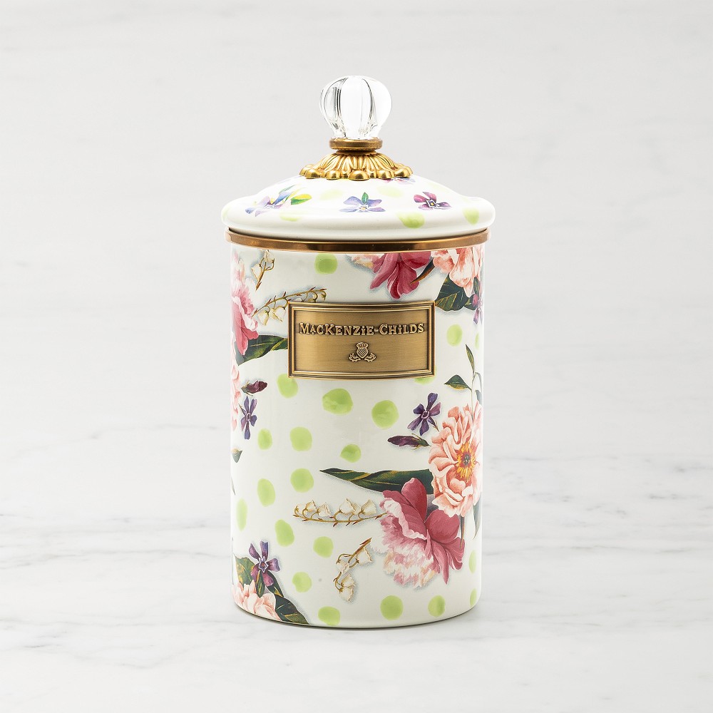 Mackenzie-Childs Wildflowers Enamel Canister