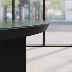 Dietrich Round Communal Table Glass Top (52")