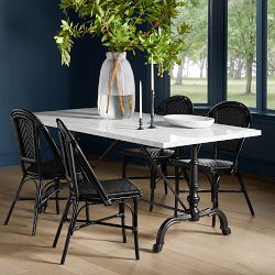 La Coupole Rectangular Iron Bistro Table (72&quot;)