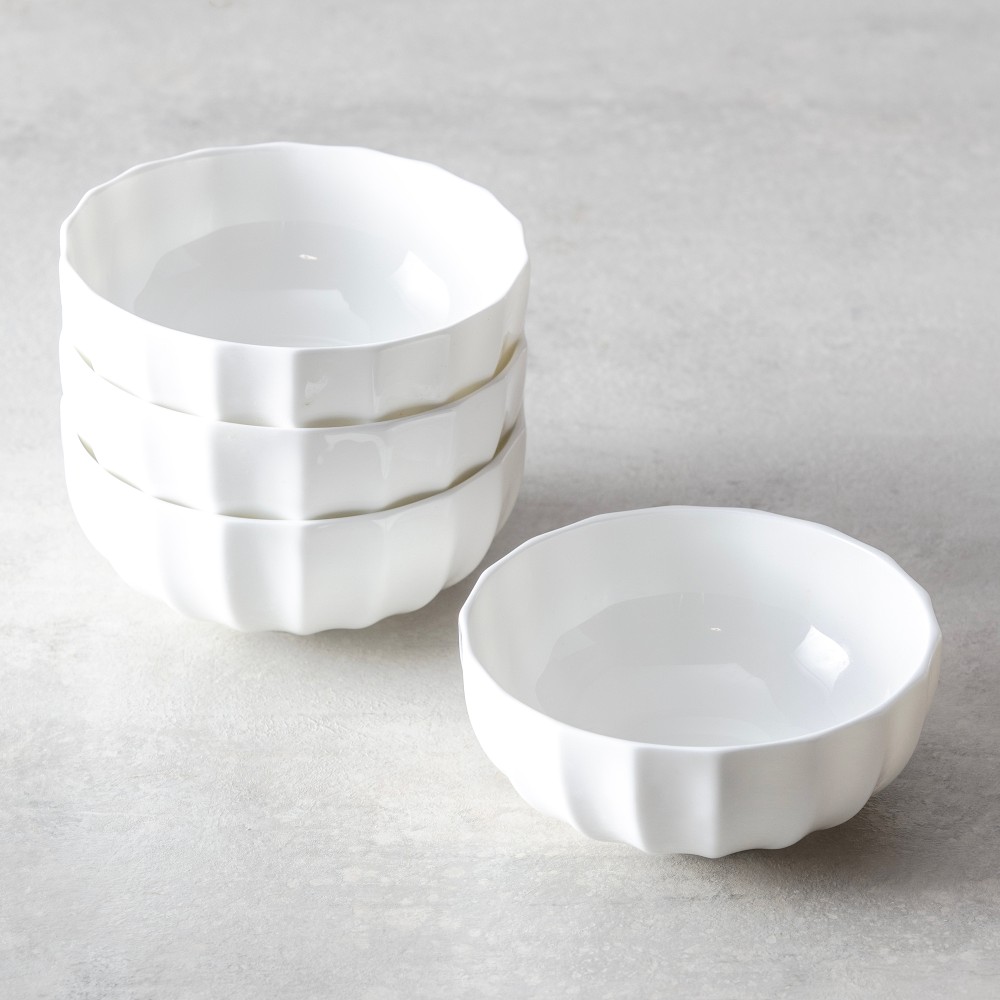 Fortessa Blyss Cereal Bowls, Set of 4 - Set of 4, White
