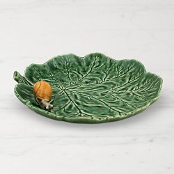 Bordallo Pinheiro Leaf Snail Platter