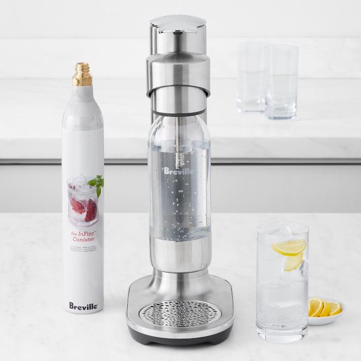 Breville InFizz Fusion Carbonator Machine Williams Sonoma Breville InFizz Fusion Carbonator Machine Williams Sonoma