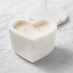 Marble Heart Candle