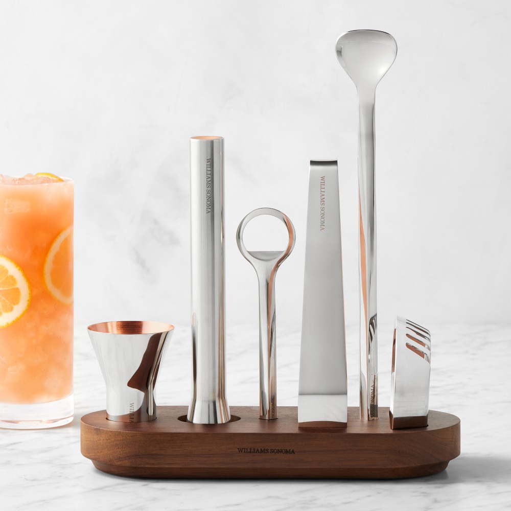 Williams Sonoma Signature Bar Tools Set with Stand