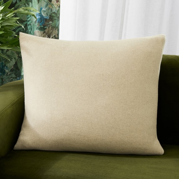 Reversible Double Face Solid Cashmere Pillow Cover