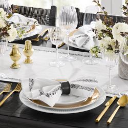 Leaf Garland Embroidered Table Runner